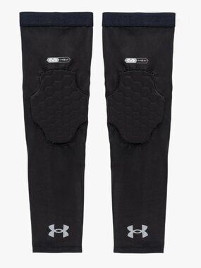 Under Armour Black Volleyball Padded Elbow Sleeves, Compression Sleeves, NWT
